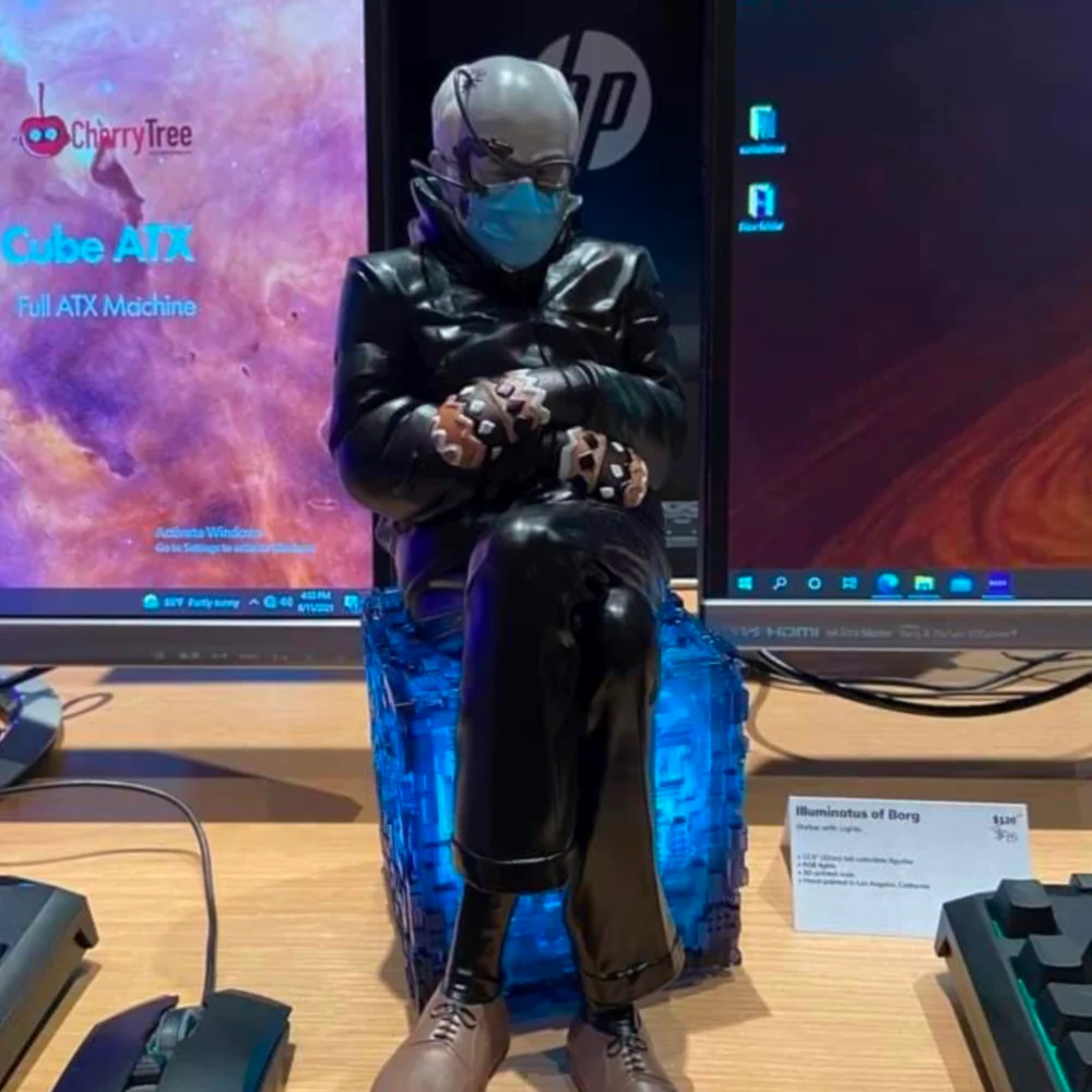 Illuminatus of Borg Statue 12" With RGB LED Lights - Image 3